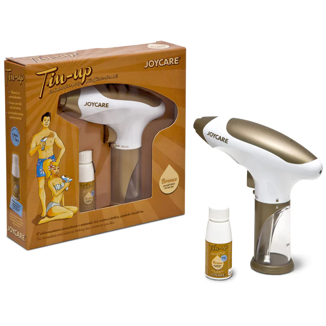 JOYCARE JC-344 "Tin-up" Abbronzatura Spray con Soluzione Inclusa