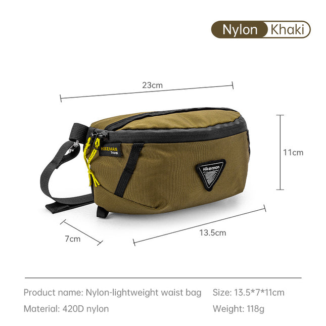Expandable Lightweight Waist Bag for Outdoor Sports Travel and Hiking Gear Storage Accessory