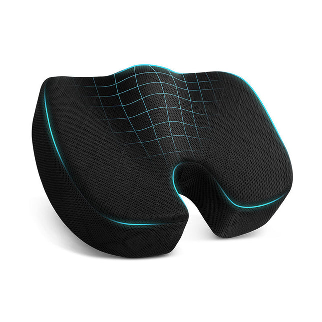 Ergonomic Memory Foam Seat Cushion for Office Chairs Tailbone Support Slow Rebound Comfort Pad