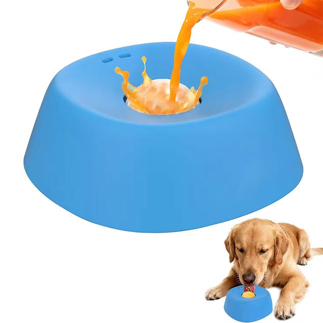 Anti-Choke Slow Feeder Dog Bowl and Lick Mat Set 3/4 Cup Non-Slip Dish for Treats and Yogurt