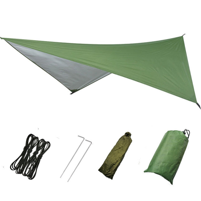 Multifunctional Triangular Waterproof Camping Canopy Sunshade Tent Shelter for Beach Outdoor
