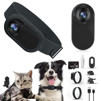 Portable Magnetic Collar Clip Sports Camera HD Outdoor Action Recorder for Cycling and Pet Use