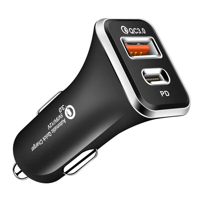 18W Type-C Car Charger with QC3.0 Fast Charging Technology for Efficient Mobile Power Delivery
