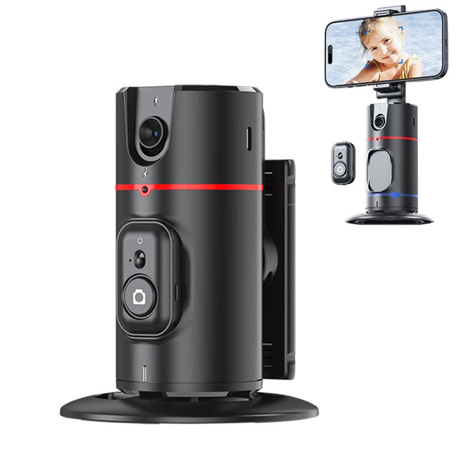 360 Auto Face Tracking Phone Gimbal Stabilizer Mount with Gesture Control for Content Creators