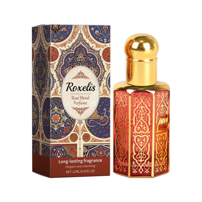 Arab Style Rose Perfume Elegant Natural Fresh Fragrance Long Lasting Portable Daily Charm Scent
