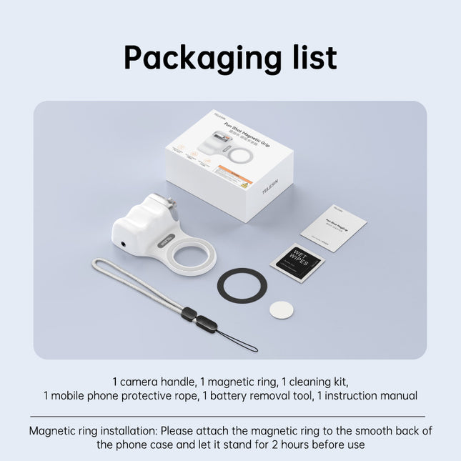 MagSafe Compatible Wireless Bluetooth Photography Grip for Stable Shake-Free Phone Video Shooting