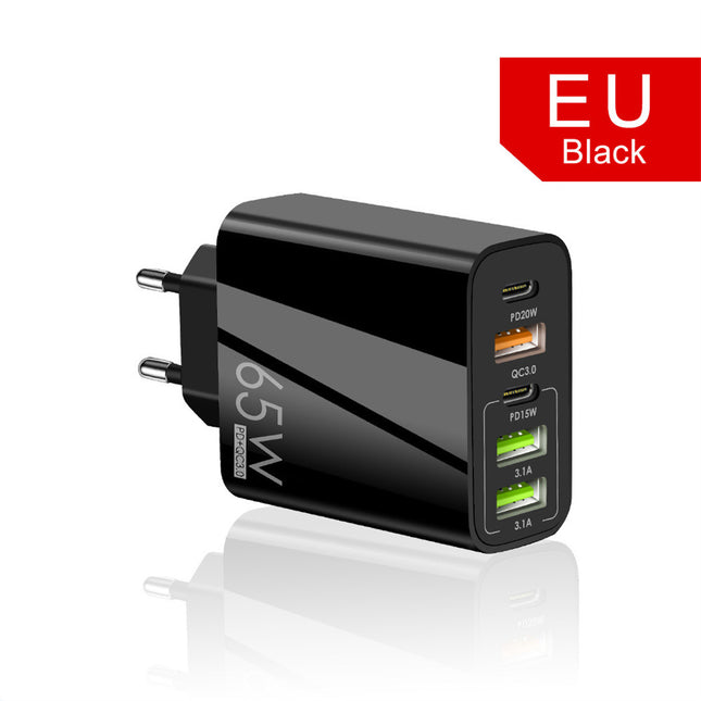 Universal PD 65W Fast Charging Wall Adapter for Smartphones and High Performance Mobile Devices