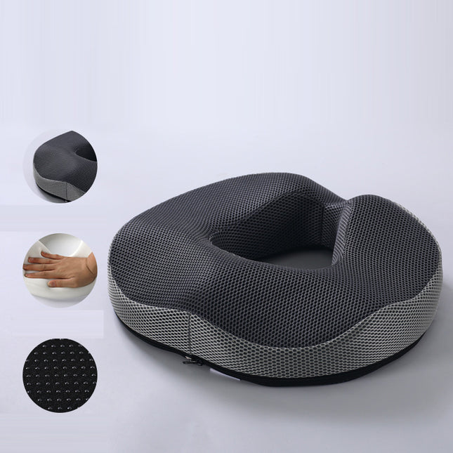 Ergonomic Memory Foam Hemorrhoid Cushion for Comfortable Tailbone Support and Orthopedic Relief