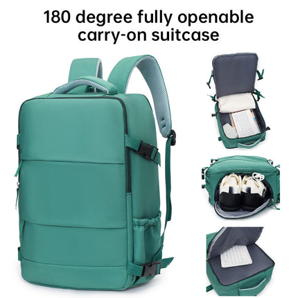 Waterproof Travel Backpack for Laptop School Work Airplane Approved Carry-On Bag Men and Women