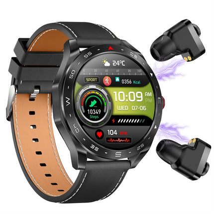 2-in-1 Smart Watch with Wireless Earbuds 1.52 Inch IPS Display Fitness Heart Rate Health Tracker