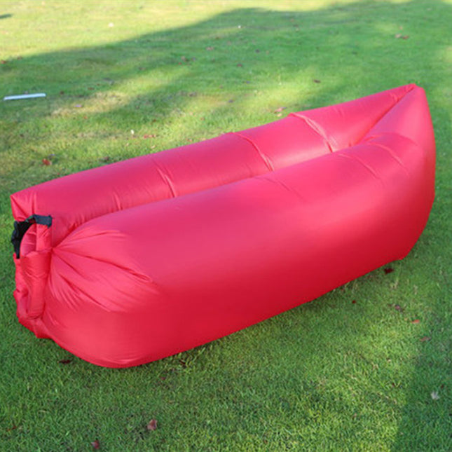 Portable Inflatable Lazy Sofa for Outdoor Camping Beach Trips Foldable Single Sleeping Bed Air Mat