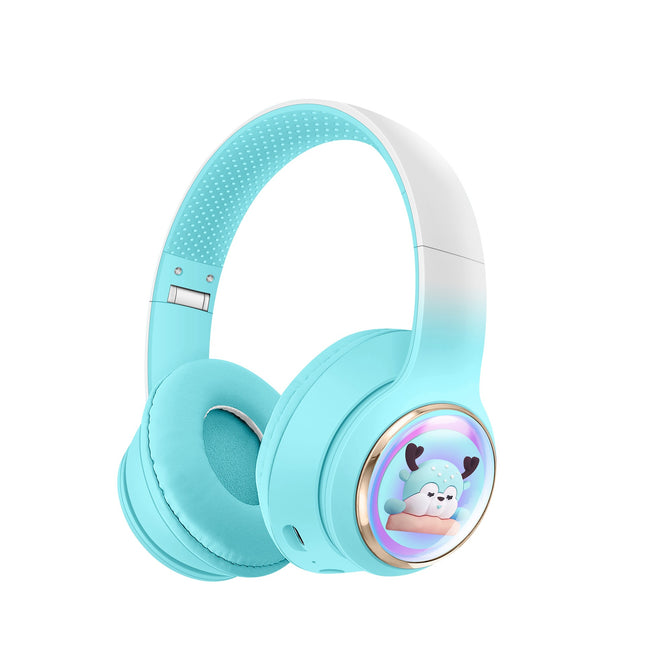 Cute Cartoon Space Cabin Bluetooth Headphones Foldable Wireless Headset with Long Battery Life