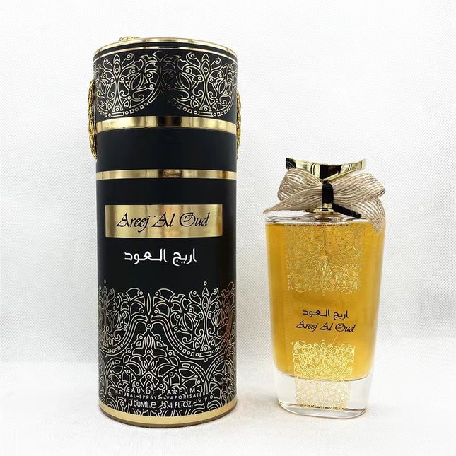 Elegant Gold Bow Perfume Bottle Luxury Middle Eastern Style Fragrance Container for Dubai Gifts
