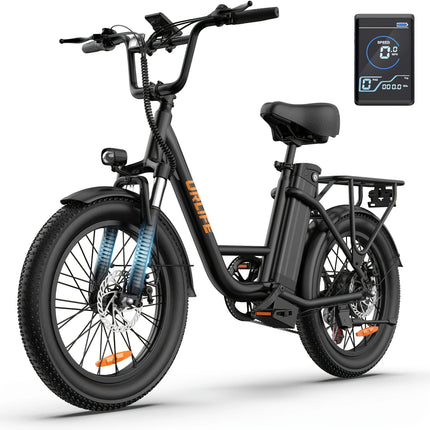 1000W Fat Tire Electric Bike with 48V 13Ah Removable Battery, 7-Speed Gears and Dual Disc Brakes