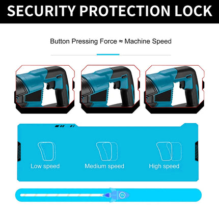 Cordless Electric Reciprocating Saw 900W Power Tool with 4 Blades for Wood Metal and Pipe Cutting