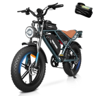 1500W Elektrisches Fat Tire Bike 48V 60AH Dual-Akku Carbonstahlrahmen mit Doppelstoßdämpfer-Federung