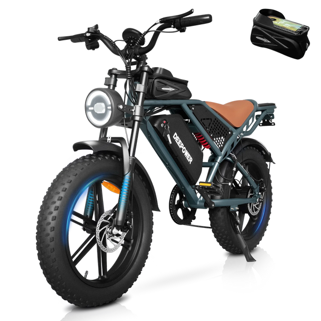 1000W Electric Bike 48V 35AH Lithium Battery 20 Inch Fat Tire Snow E-bike with Dual Shock Suspension