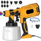 1000W Electric Paint Sprayer with 1400ml Container and 6 Adjustable Copper Nozzles for Home Projects