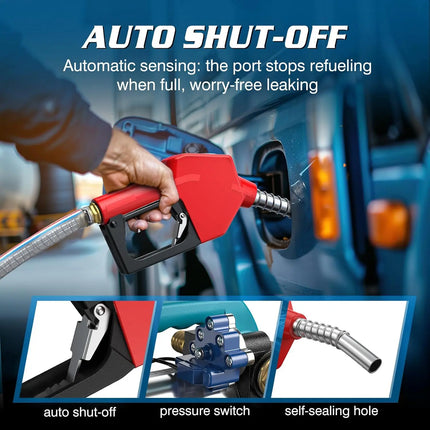 21V Cordless Fuel Transfer Pump with Brushless Motor for Diesel and Kerosene - 260W Portable Tool