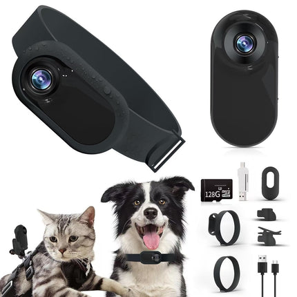 Portable Magnetic Collar Clip Sports Camera HD Outdoor Action Recorder for Cycling and Pet Use