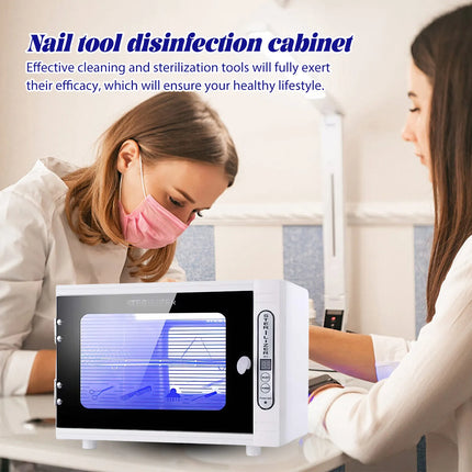 12L UV-Licht Sterilisationsschrank aus Edelstahl für Salon Maniküre und Spa Beauty-Tool-Desinfektion