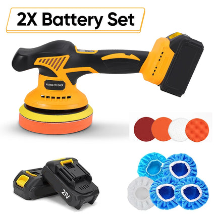 150mm Kabelloser elektrischer Autopolierer 21V 380W Gebürstete Poliermaschine mit 8-Gang Drehzahlregelung