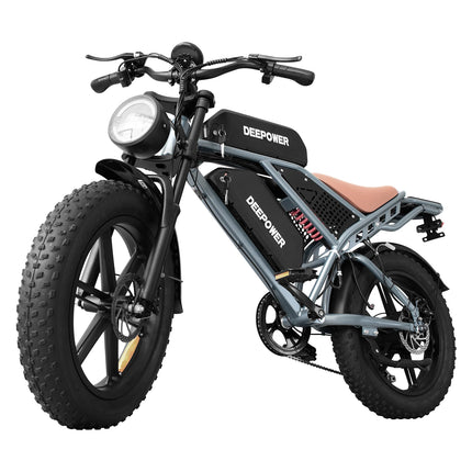 1500W Elektrisches Fat Tire Bike 48V 60AH Dual-Akku Carbonstahlrahmen mit Doppelstoßdämpfer-Federung