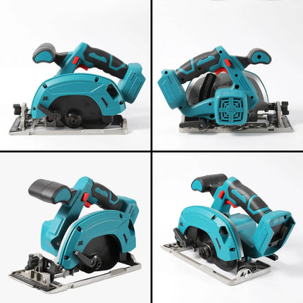 165mm Bürstenlose Kabellose Kreissäge, 18V Akku-betriebenes Holzschneidegerät Makita-kompatibel