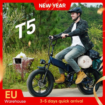 1500W Faltbares Elektrisches Mountainbike mit 48V 13Ah Akku und 7-Gang-Schaltsystem für Offroad-Einsatz