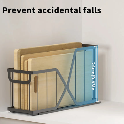 2er-Pack schlanker ausziehbarer Schrankorganizer für Küche und Bad, Unterschrank-Aufbewahrung, Kohlenstoffstahlgestell