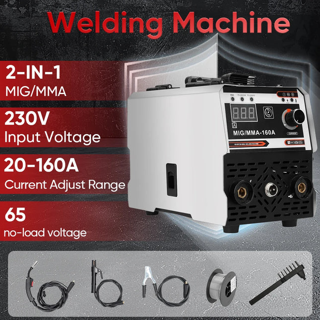2-in-1 MIG MMA Welding Machine 220V IGBT Inverter Multipurpose Gas Shielded Welder for Steel Projects