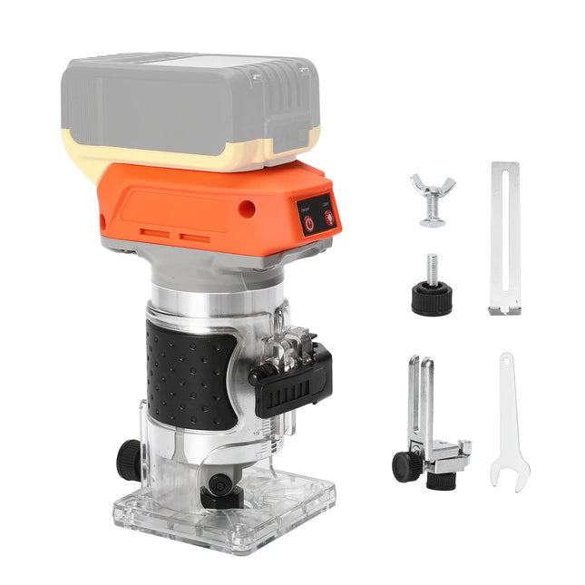 Brushless Cordless Wood Router Trimmer 20V Variable Speed Edge Milling Tool for Dewalt Batteries