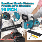 16 Zoll Akku-Kettensäge mit bürstenlosem Motor 18V Holzschneide- und Astschneider für Makita Akku