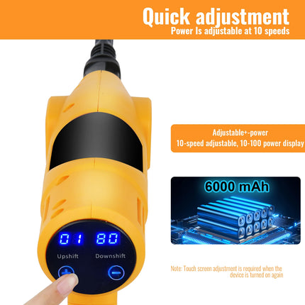 Cordless High Pressure Washer 20Bar Handheld Car Cleaning Tool with 6-in-1 Nozzle and 6000mAh Battery