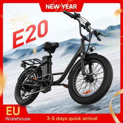 1000W Fat Tire Electric Bike with 48V 13Ah Removable Battery, 7-Speed Gears and Dual Disc Brakes
