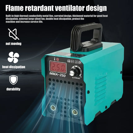 250A Portable Arc Welding Machine 220V Industrial Grade IGBT Inverter Welder for Steel and Iron