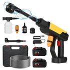 Portable 21V Cordless Electric High Pressure Washer 500W 70Bar Power Cleaner for Car and Garden Wash