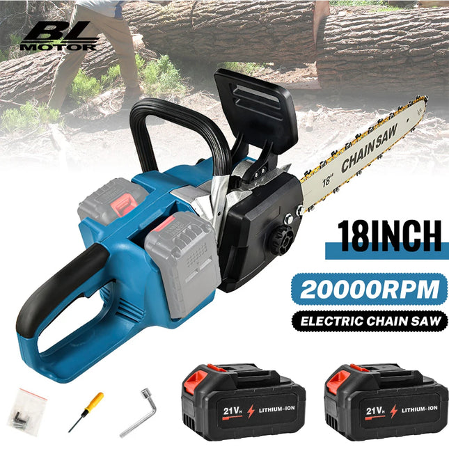 18 Zoll kabellose Elektrokettensäge 3000W Holzarbeiten Astschneider für Makita 18V Akkusystem