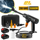 Cordless High Pressure Washer 21V Electric Power Spray Gun for Car Wash and Garden Irrigation Tool