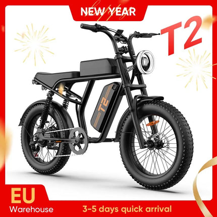 1500W Elektrisches Fat Tire Bike mit 48V 15,6Ah Akku, 45 km/h Geschwindigkeit, große Reichweite, Offroad-Mountainbike