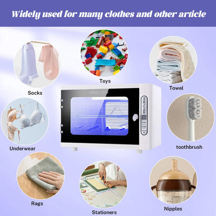 12L UV-Licht Sterilisationsschrank aus Edelstahl für Salon Maniküre und Spa Beauty-Tool-Desinfektion