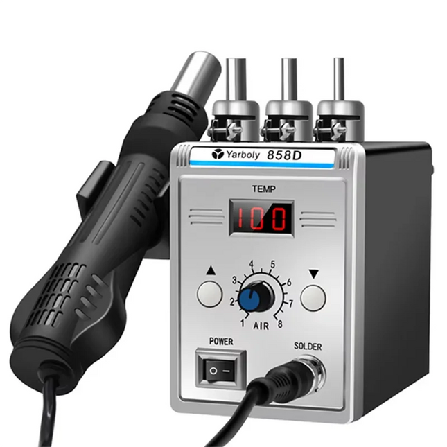 Hot Air Rework Station 700W 220V with Brushless Fan Digital Display for SMD SMT Soldering Repair