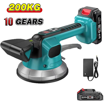 Cordless Tile Vibrator Suction Cup Leveling Tool 21V 200KG Capacity for Makita 18V Battery Systems