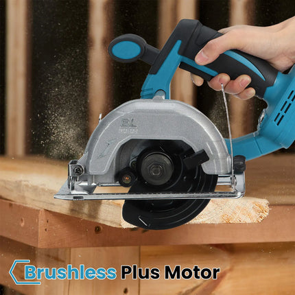 18V kabellose 5-Zoll bürstenlose Kreissäge, 125mm Holzbearbeitungswerkzeug mit verstellbarem 0-45° Gehrungsschnitt