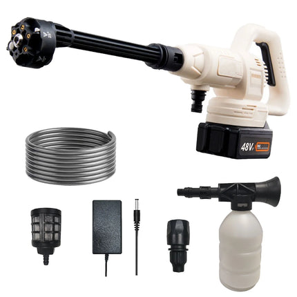 Lavadora a presión portátil inalámbrica de 21V con boquilla 6 en 1 para limpieza de autos y mantenimiento del hogar