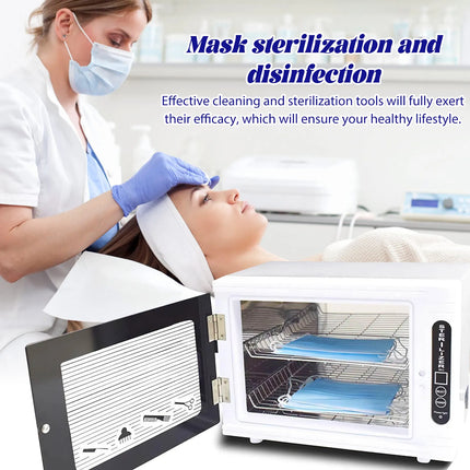 12L UV-Licht Sterilisationsschrank aus Edelstahl für Salon Maniküre und Spa Beauty-Tool-Desinfektion