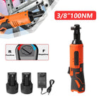 Clé à cliquet sans fil 3/8 pouce 18V Outil rechargeable pour réparation automobile Couple élevé 100N.m