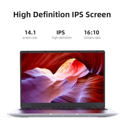 14.1-inch Laptop Windows 11 Pro, Intel Celeron Processor, 12GB RAM, 1TB SSD, 1920x1080 FHD Display