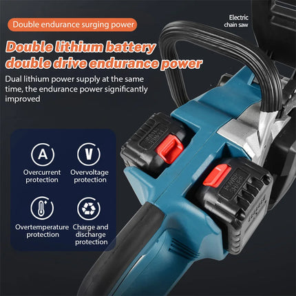 18 Zoll kabellose Elektrokettensäge 3000W Holzarbeiten Astschneider für Makita 18V Akkusystem