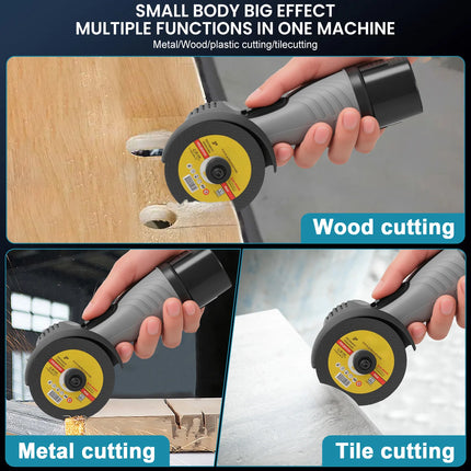 16,8V Akku-Mini-Winkelschleifer - 76mm Tragbares Polier- und Schneidewerkzeug mit 6000mAh Akku